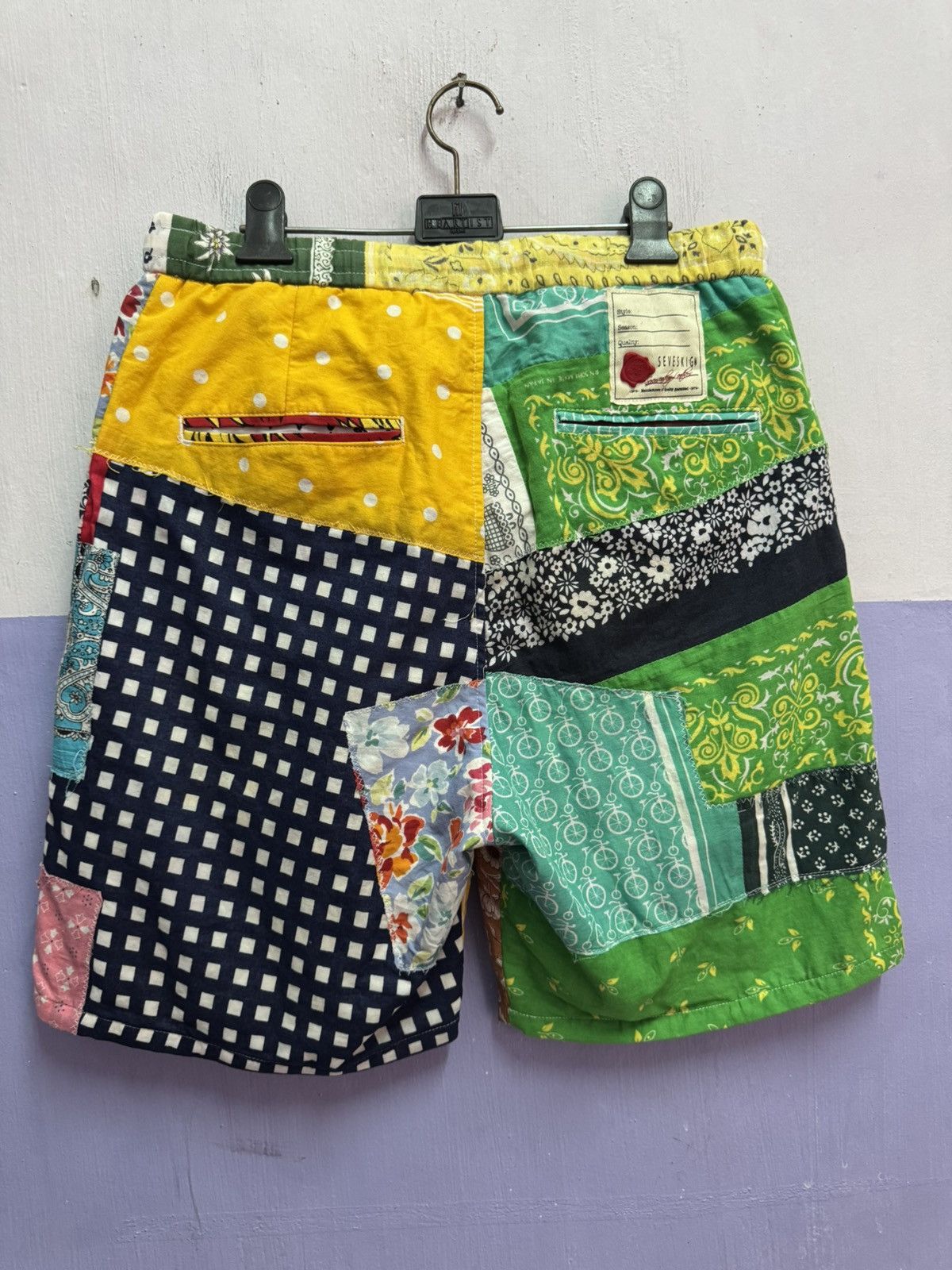 Japanese Brand Seveskig Bandana Patchwork Pants Size US 31 - 15 Thumbnail