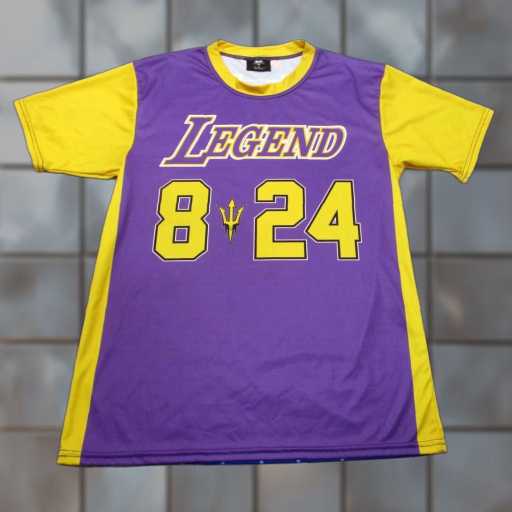 Fruit Of The Loom Voodoo Custon Shirt Mens L Short Sleeve Logo Knit Cotton Blue Kobe Bryant 8 24 Lakers Bar 90s Vintage? Size US L / EU 52-54 / 3 - 1 Thumbnail