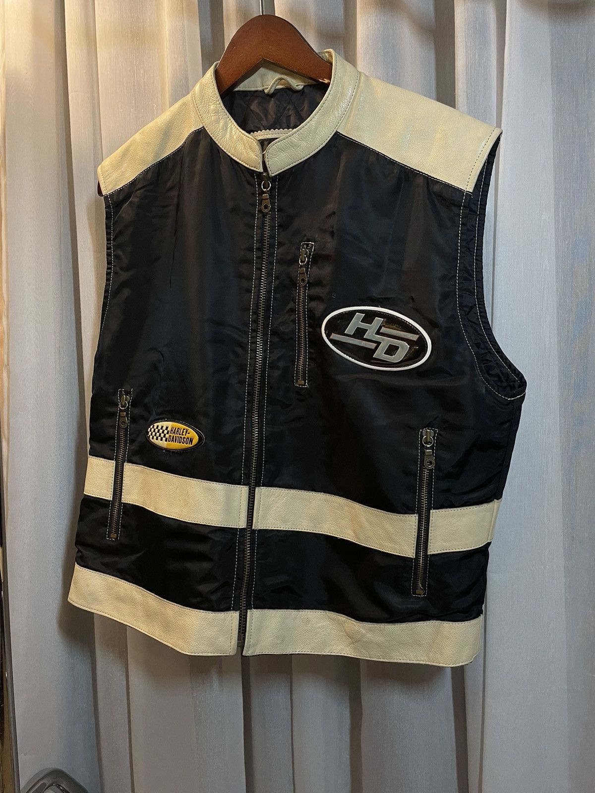 Harley Davidson Harley Davidson Vintage Leather Racing Vest | Grailed