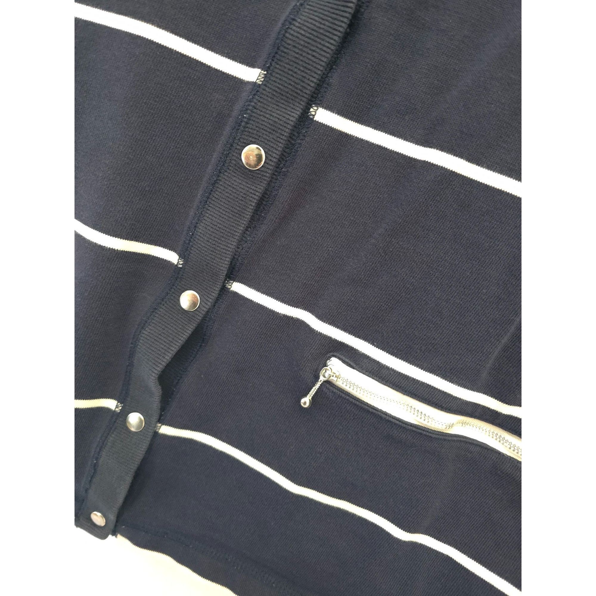 Evan Picone Vintage Evan Picone E.P.S. Sport Striped Cardigan Snap-Butto Size US L / EU 52-54 / 3 - 3 Thumbnail