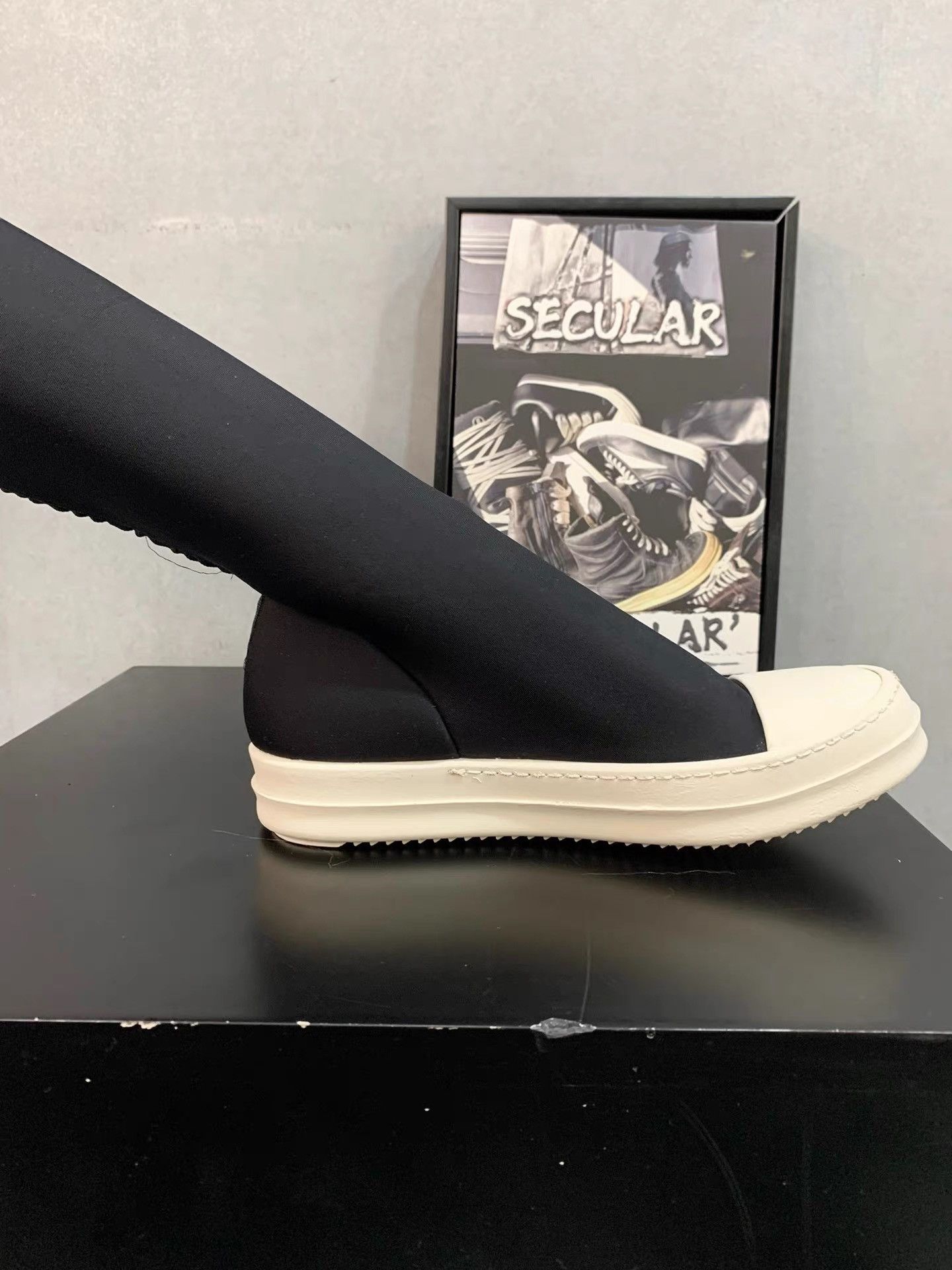 Rick Owens Rick Owens Over-the-Knee Goddess Boots K34 Size US 5 / IT 35 - 6 Thumbnail