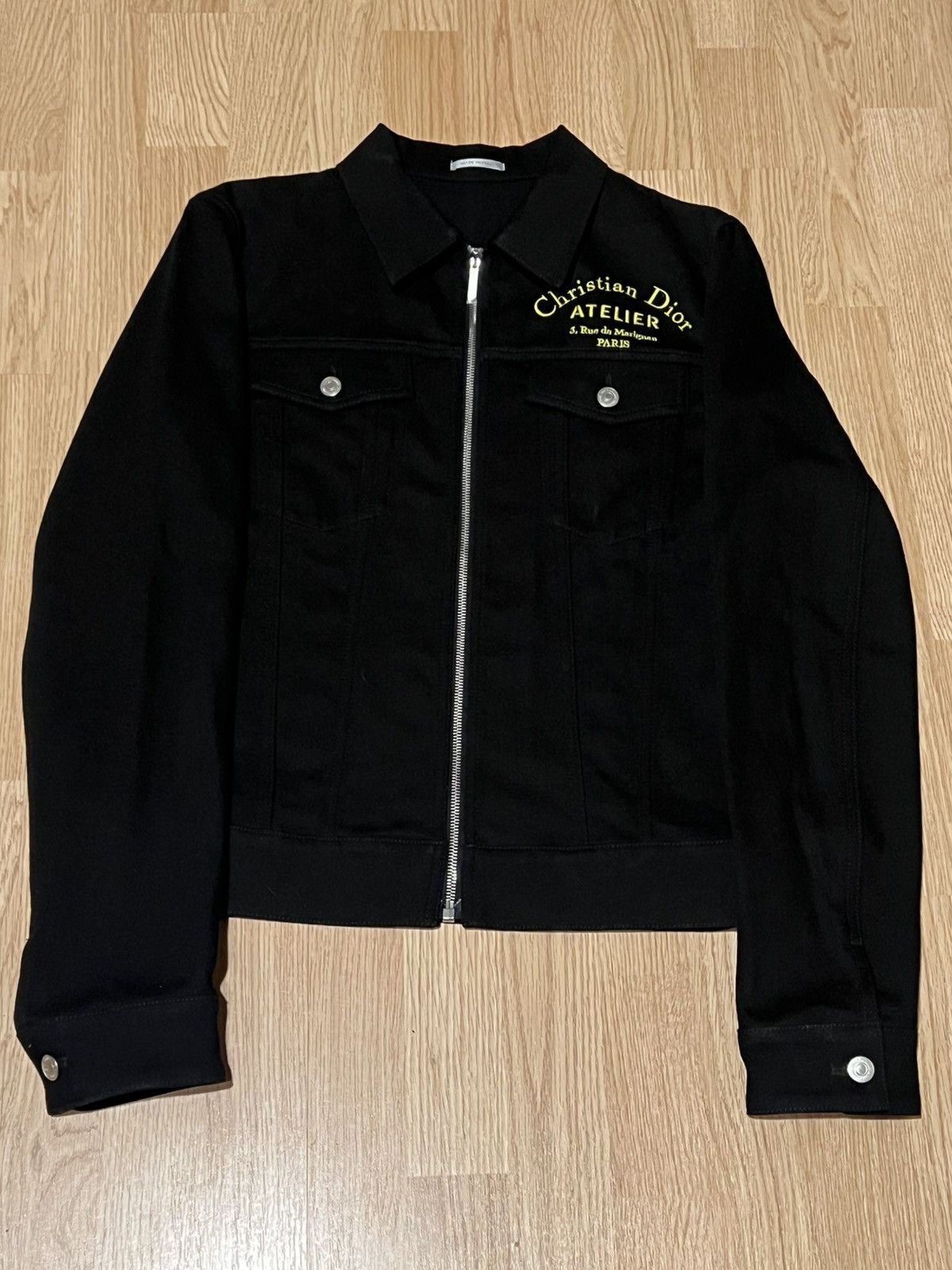 Dior Dior Flame Logo Denim Jacket Size M Size US M / EU 48-50 / 2 - 8 Thumbnail