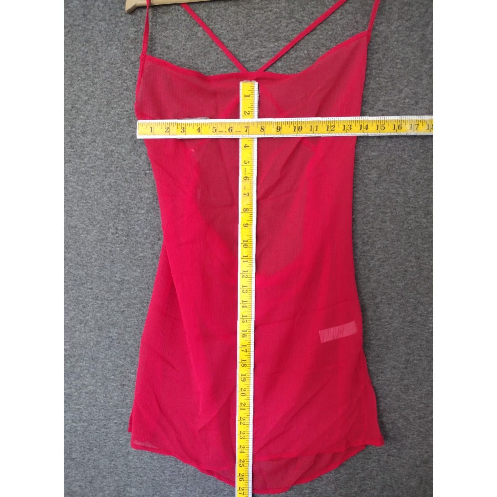 Vintage Toluca Berry Swim Cover Up Maxi Cowl Neck Sheer Dress Size M Womens Beach Dress Cotton Blend Polyester Berry Size M / US 6-8 / IT 42-44 - 4 Thumbnail