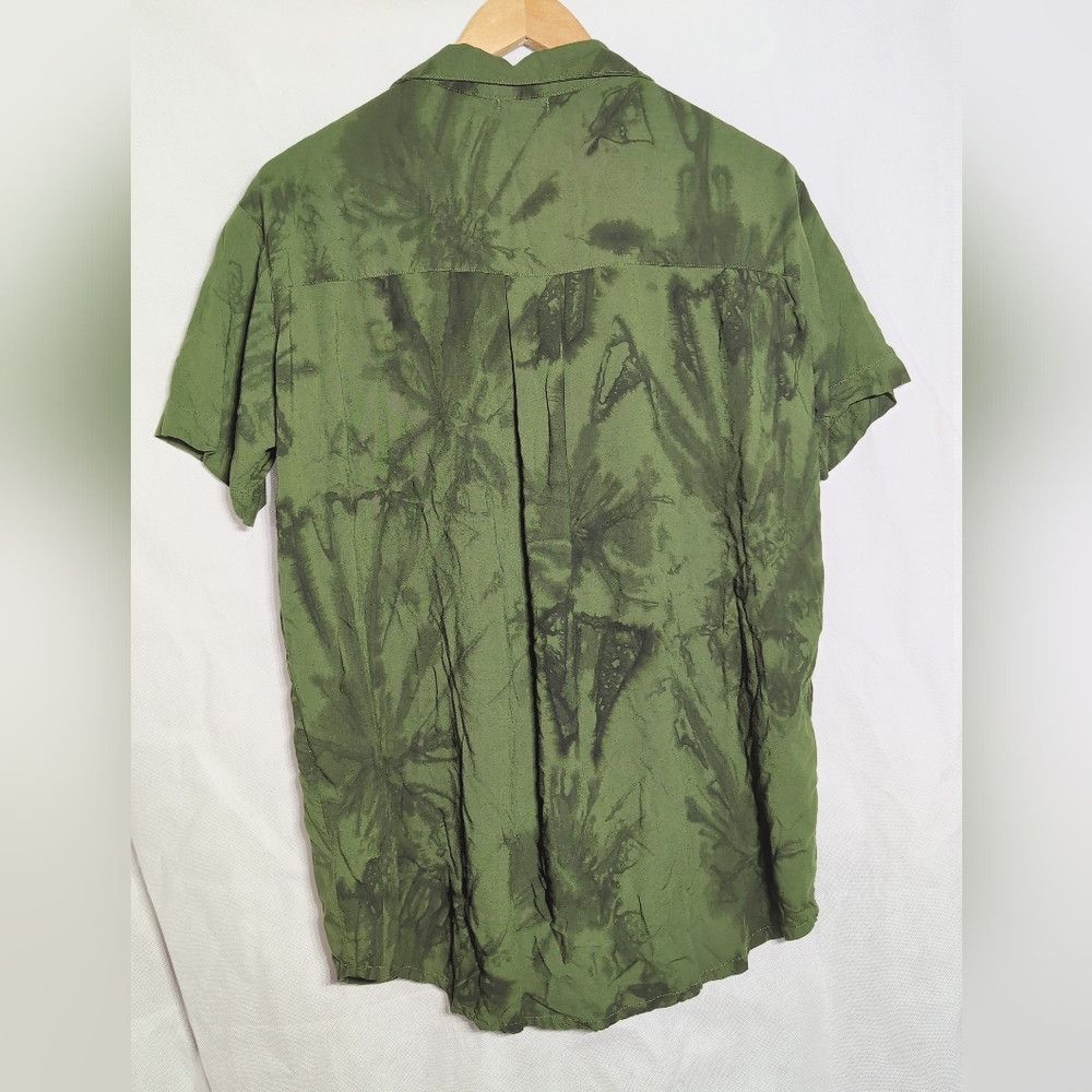 Other Khush Sz S Forest Green Casual Button Down Over Shirt Size S / US 4 / IT 40 - 3 Thumbnail