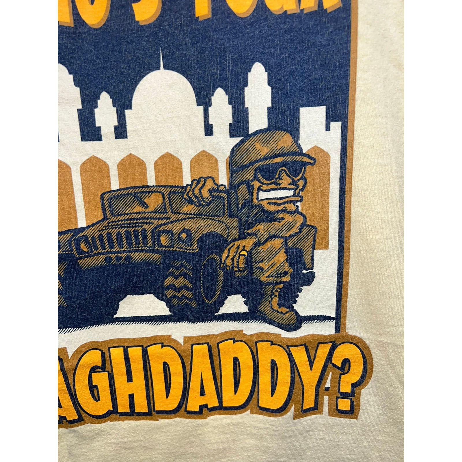 Gear for Sports Vintage Who's Your Baghdaddy Shirt Baghdad Army Soldier Tee Size US XXL / EU 58 / 5 - 4 Thumbnail