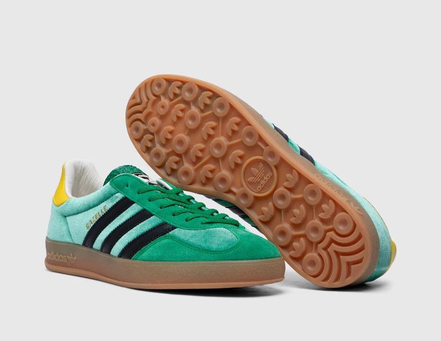 Adidas × size? NEW - Size 7.5 US Adidas x size? Gazelle Indoor Green Yellow Size US 7.5 / EU 40-41 - 4 Thumbnail