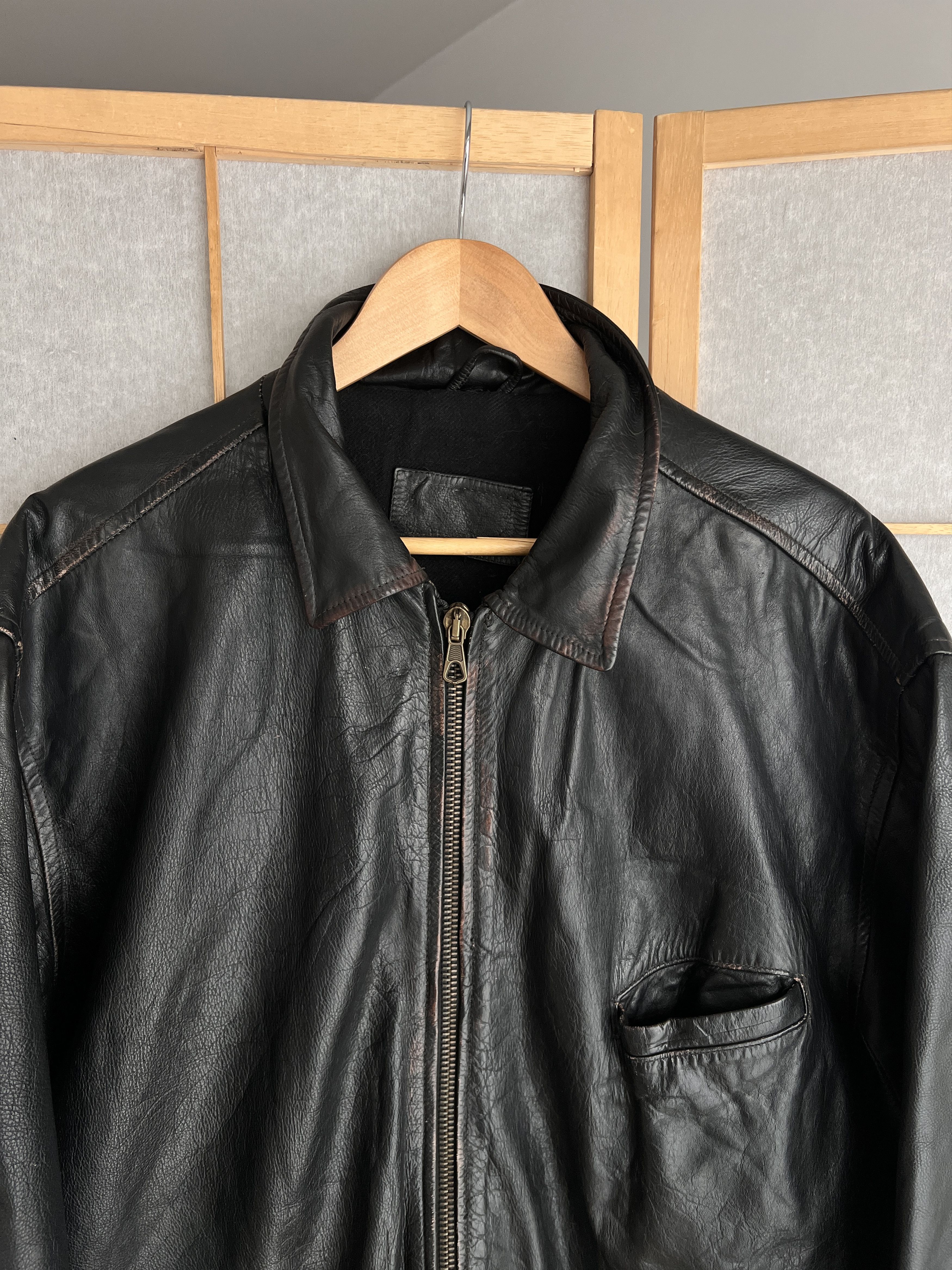 If Six Was Nine VTG Yohji Yamamoto Kanye West Style Cargo Leather Jacket LGB Size US L / EU 52-54 / 3 - 10 Thumbnail