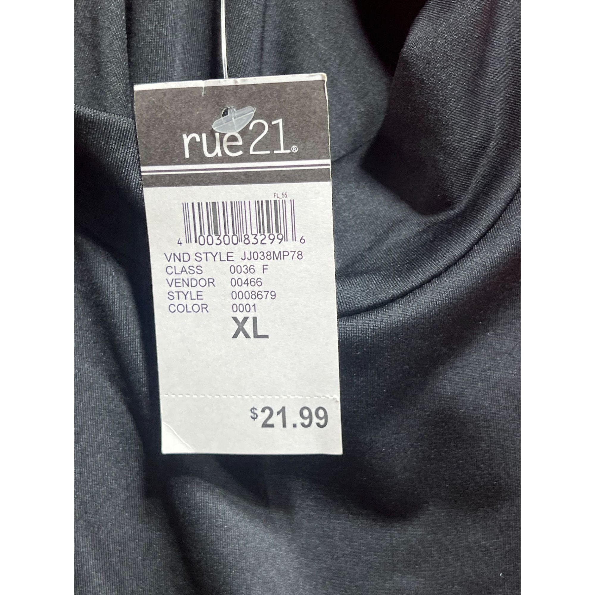 rue21 Rue 21 - Women's Turtleneck Long Sleeve Bodysuit - Black - E Size ONE SIZE - 8 Thumbnail