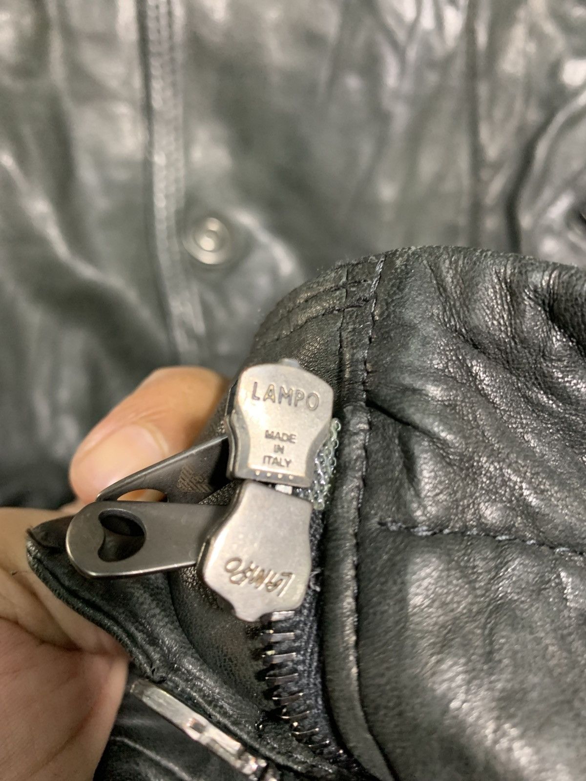 Emporio Armani 🔥RARE EMPORIO ARMANI SHEEPSKIN LEATHER BIKER JACKETS Size US M / EU 48-50 / 2 - 8 Thumbnail
