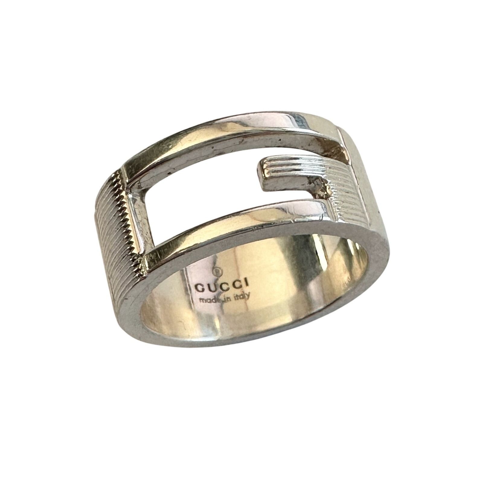 Gucci Gucci Abstract G Ring Sterling Silver - Size 4.75 Size ONE SIZE - 1 Thumbnail