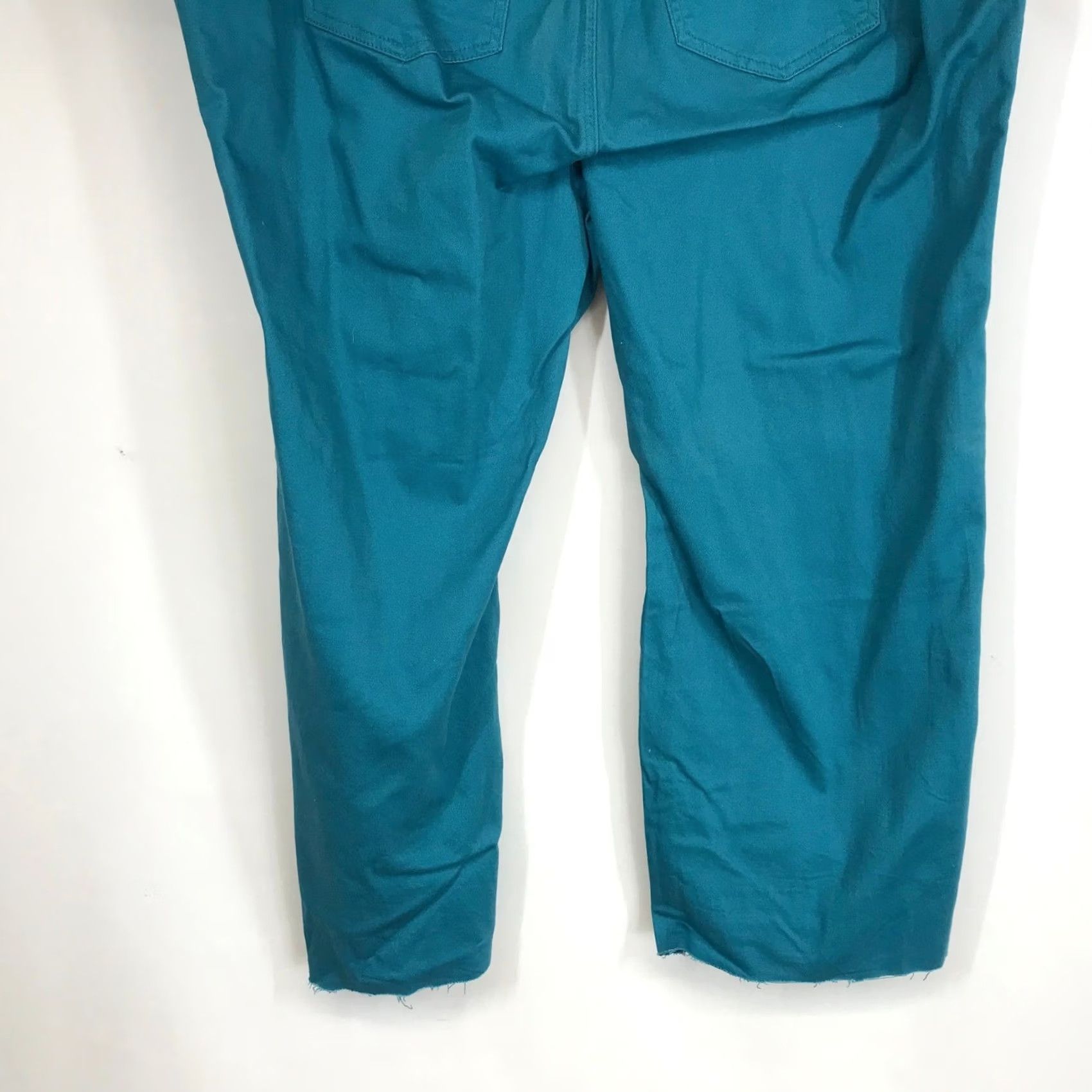 Vintage YMI Jeans USA Women's Teal Green Cargo Jogger Pants Sz 3X Frayed Hem Drawstring Size 40" / US 18 - 6 Thumbnail