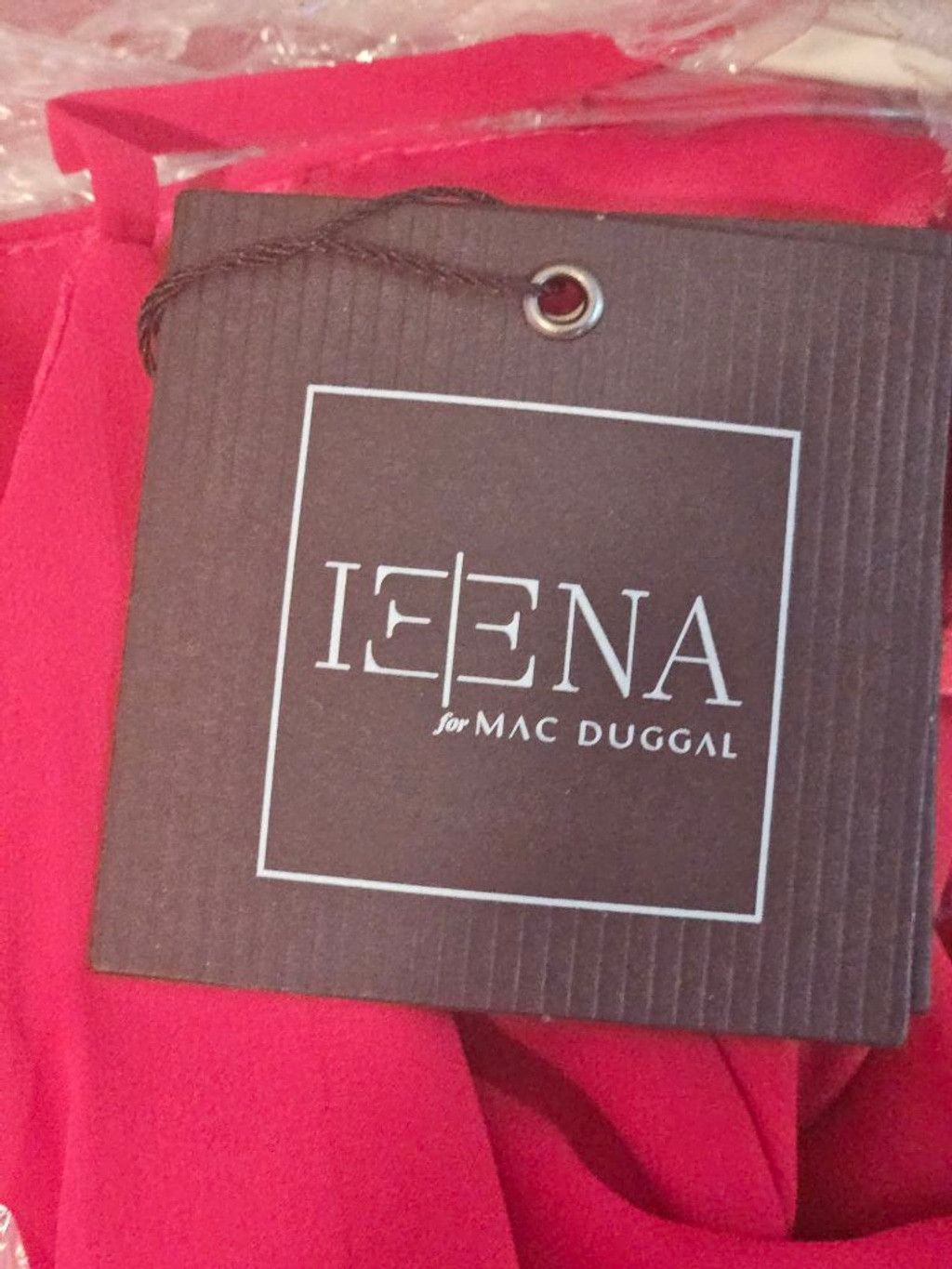 Mac Duggal IEENA for MAC DUGGAL Red Tiered Ruffle Maxi Dress Size 10 Size L / US 10 / IT 46 - 7 Thumbnail