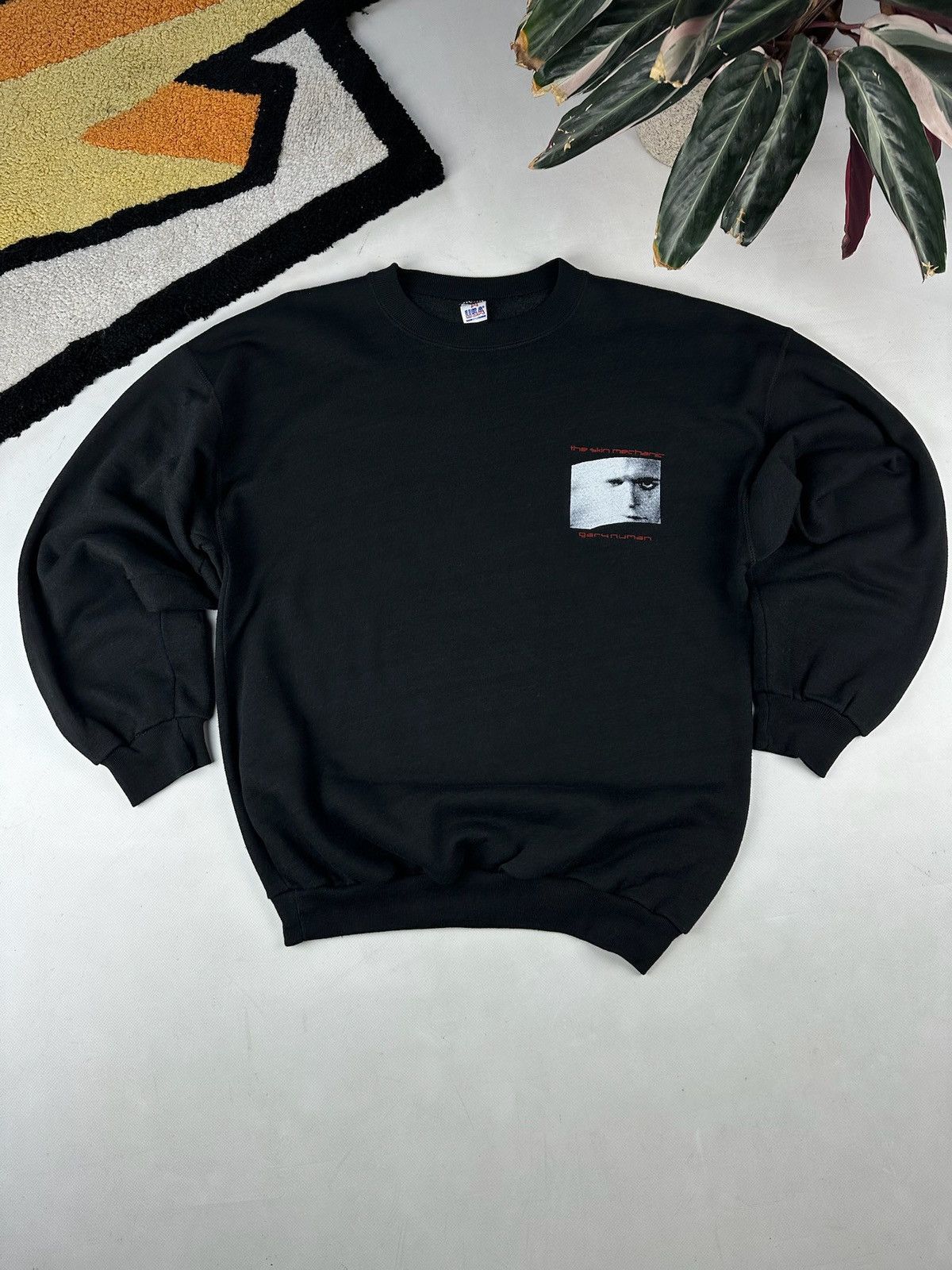 Band Tees Vintage Gary numan sweatshirt boxy 80s Size US L / EU 52-54 / 3 - 2 Thumbnail