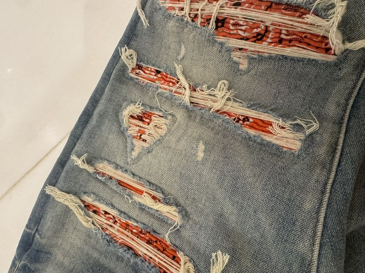 Amiri Amiri Orange bandana skinny Size US 32 / EU 48 - 5 Thumbnail