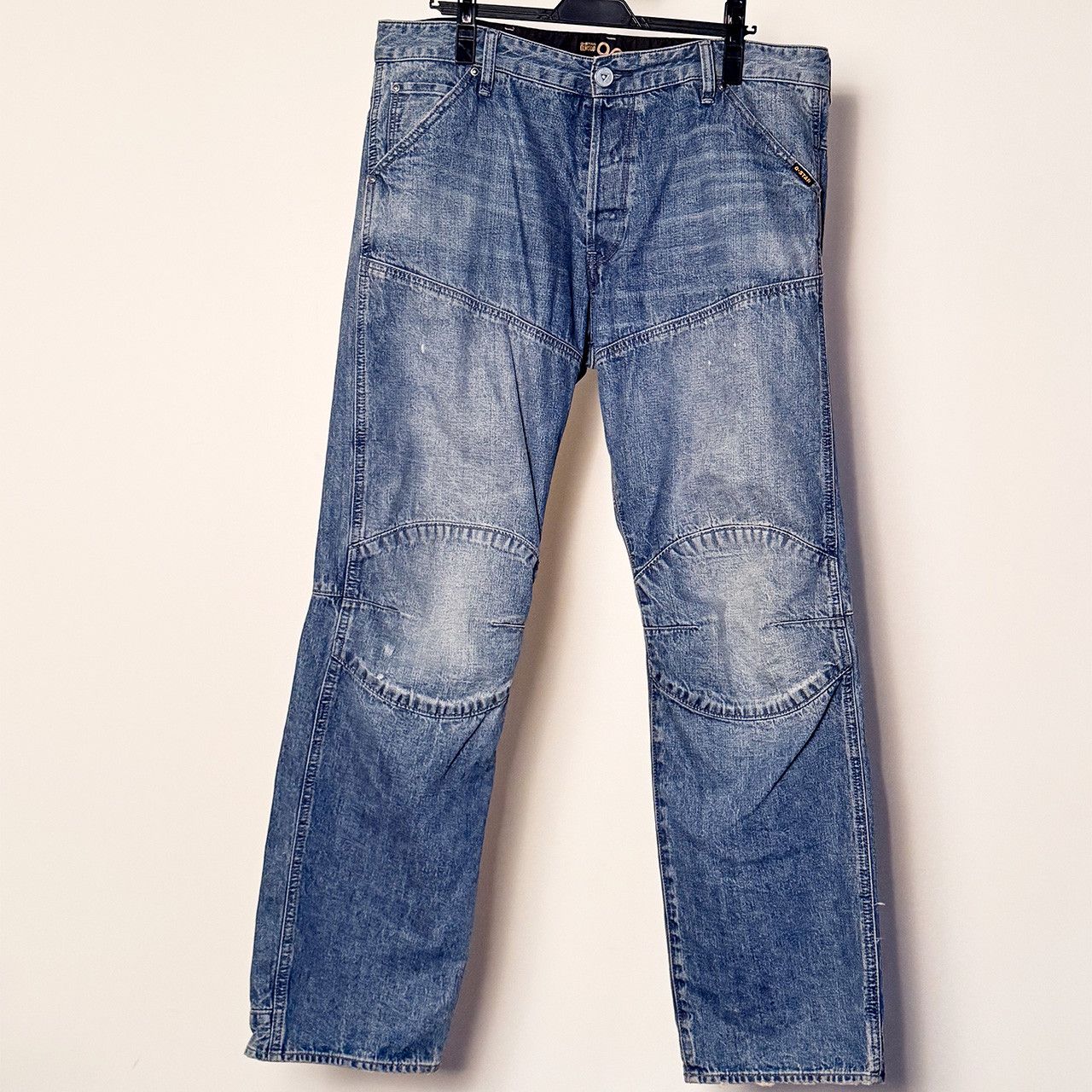 G-Star G-Star 5620 Elwood 3D 96 Regular wide Japanese fabric Jeans Size US 34 / EU 50 - 3 Thumbnail