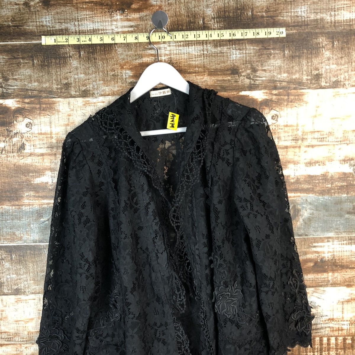 Japanese Brand Japanese Brand crochet Black Cardigan Knitwear #A1479 Size L / US 10 / IT 46 - 5 Thumbnail