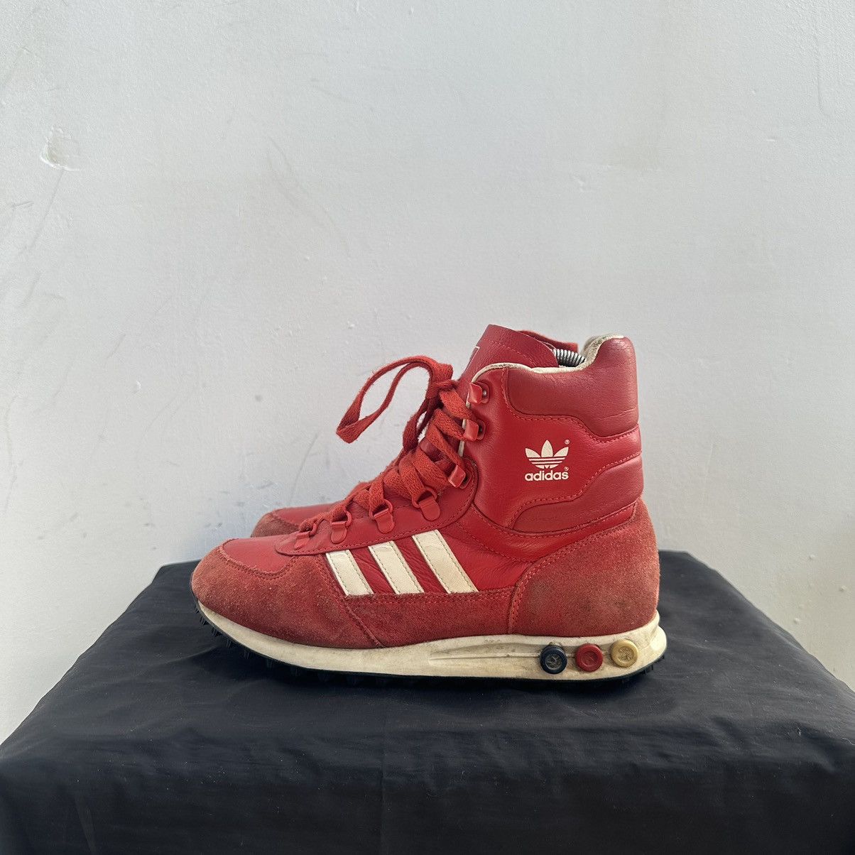 Adidas Adidas Vintage Moto Boxing High Boots Shoes Size US 7.5 / IT 37.5 - 4 Thumbnail
