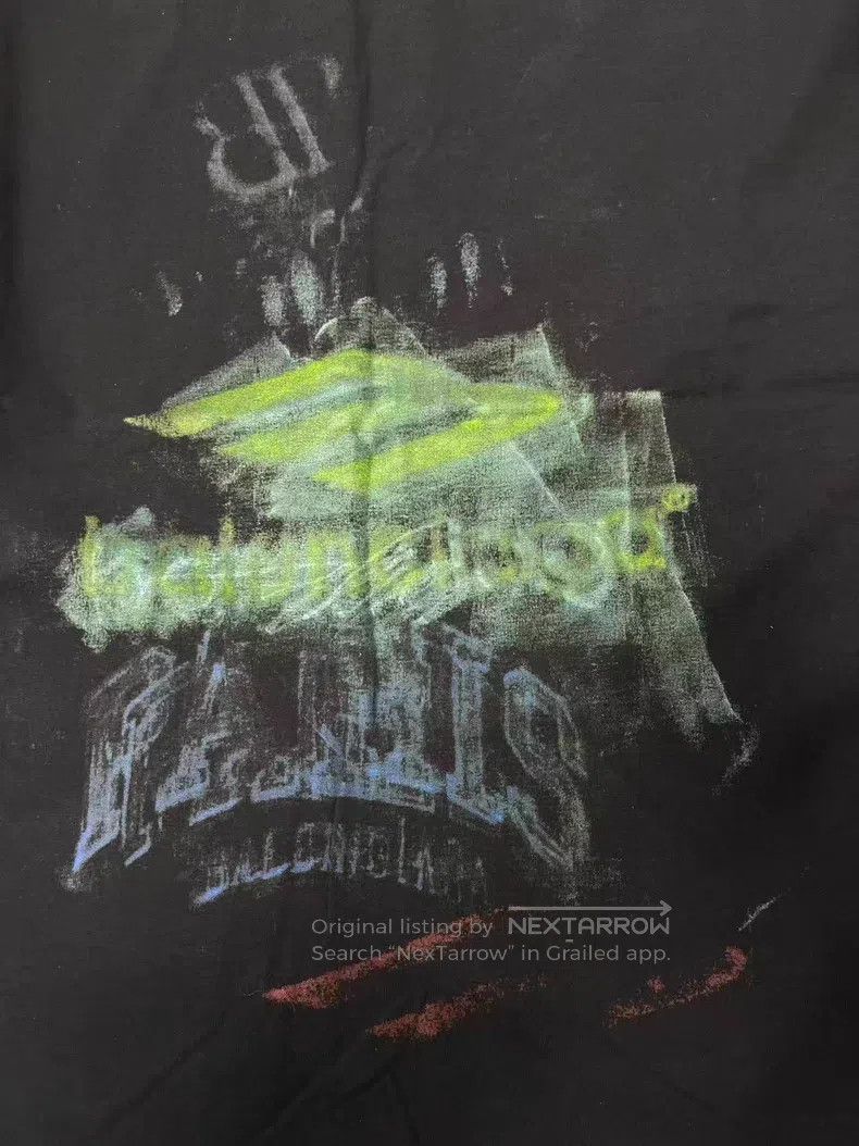 Balenciaga Balenciaga Faded Round Neck Printed Short Sleeve T-Shirt Size M / US 6-8 / IT 42-44 - 3 Thumbnail