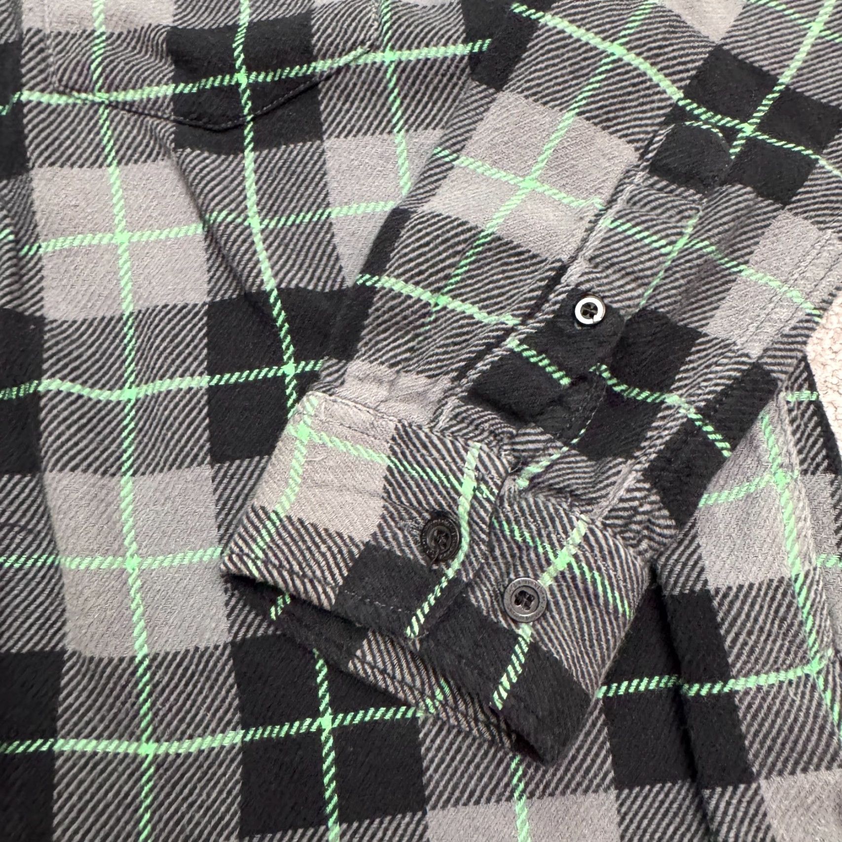 Vintage LRG Shirt Mens S Green Black Plaid Cotton Flannel Button-Up Casual Vintage-Style Outdoor Classic Western 40 in Chest Mens Men Size US S / EU 44-46 / 1 - 7 Thumbnail