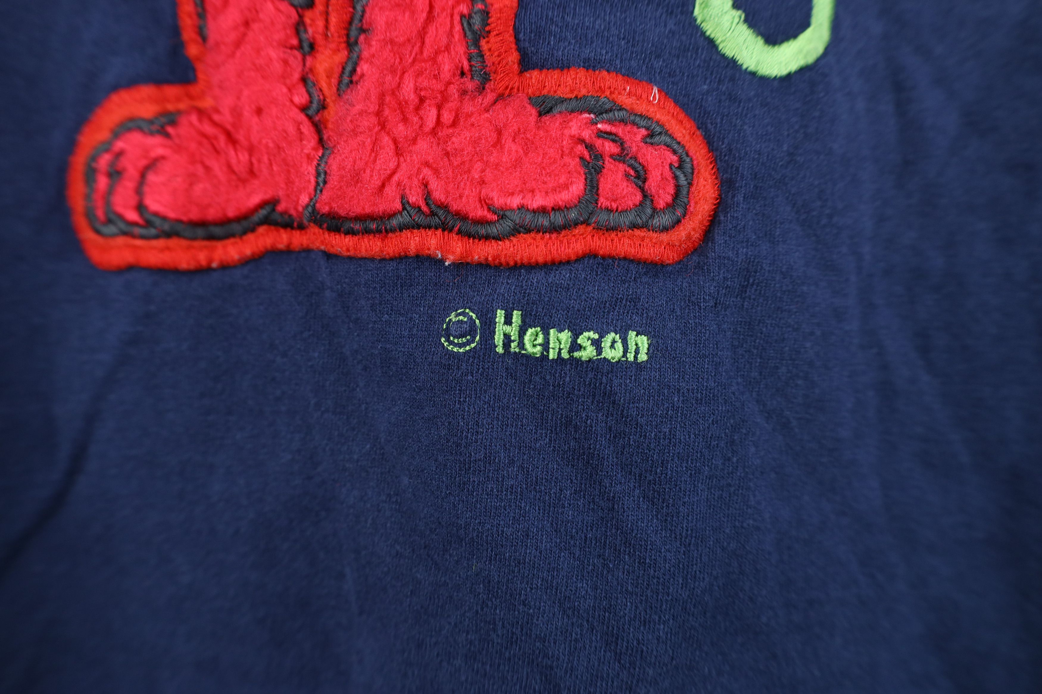 Vintage Vintage 90s Sesame Street Spell Out Elmo Muppet T-Shirt Blue Size US L / EU 52-54 / 3 - 5 Thumbnail