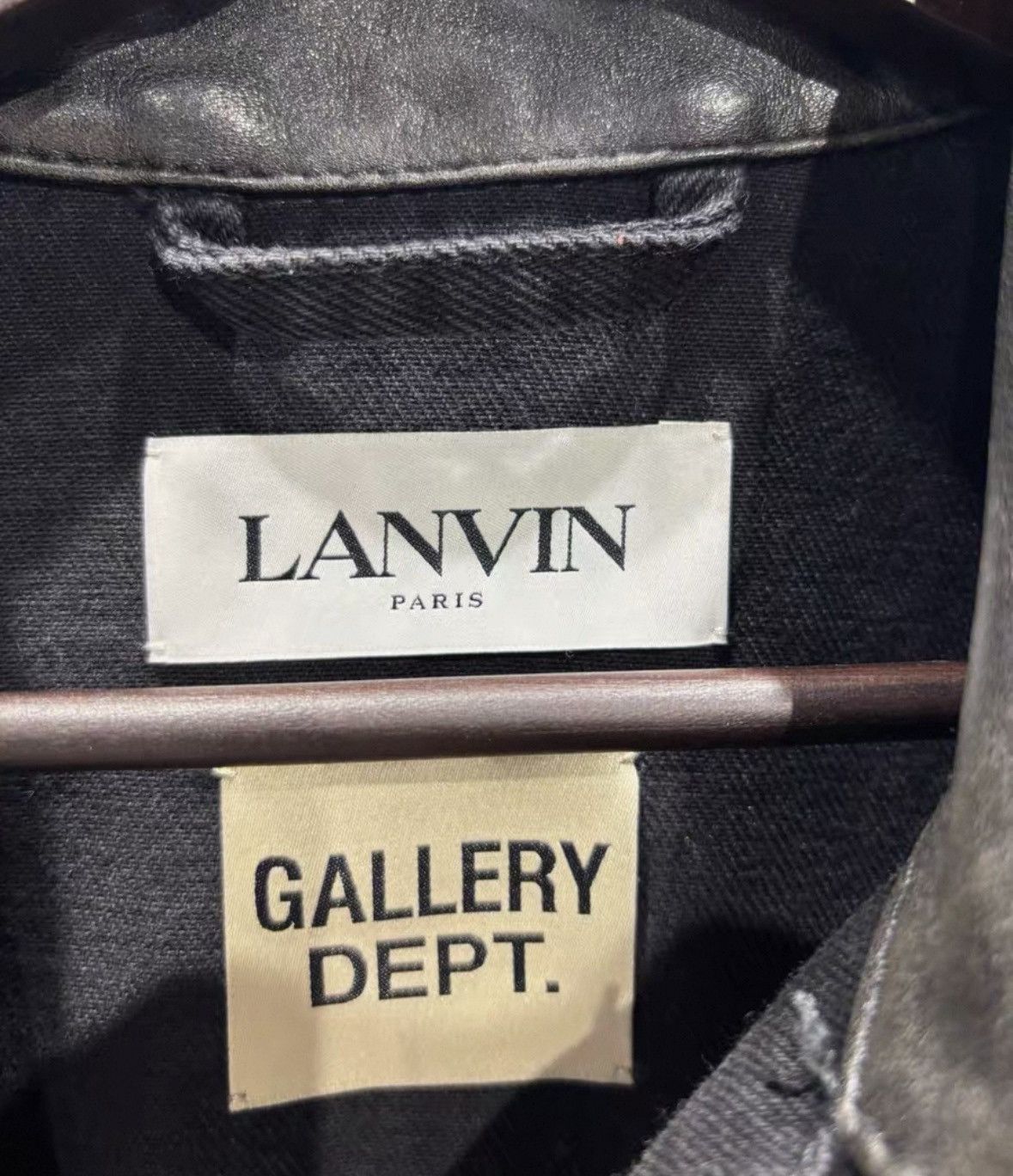 Lanvin Lanvin x Gallery Dept. Black Denim Jacket -2507 Size US M / EU 48-50 / 2 - 3 Thumbnail