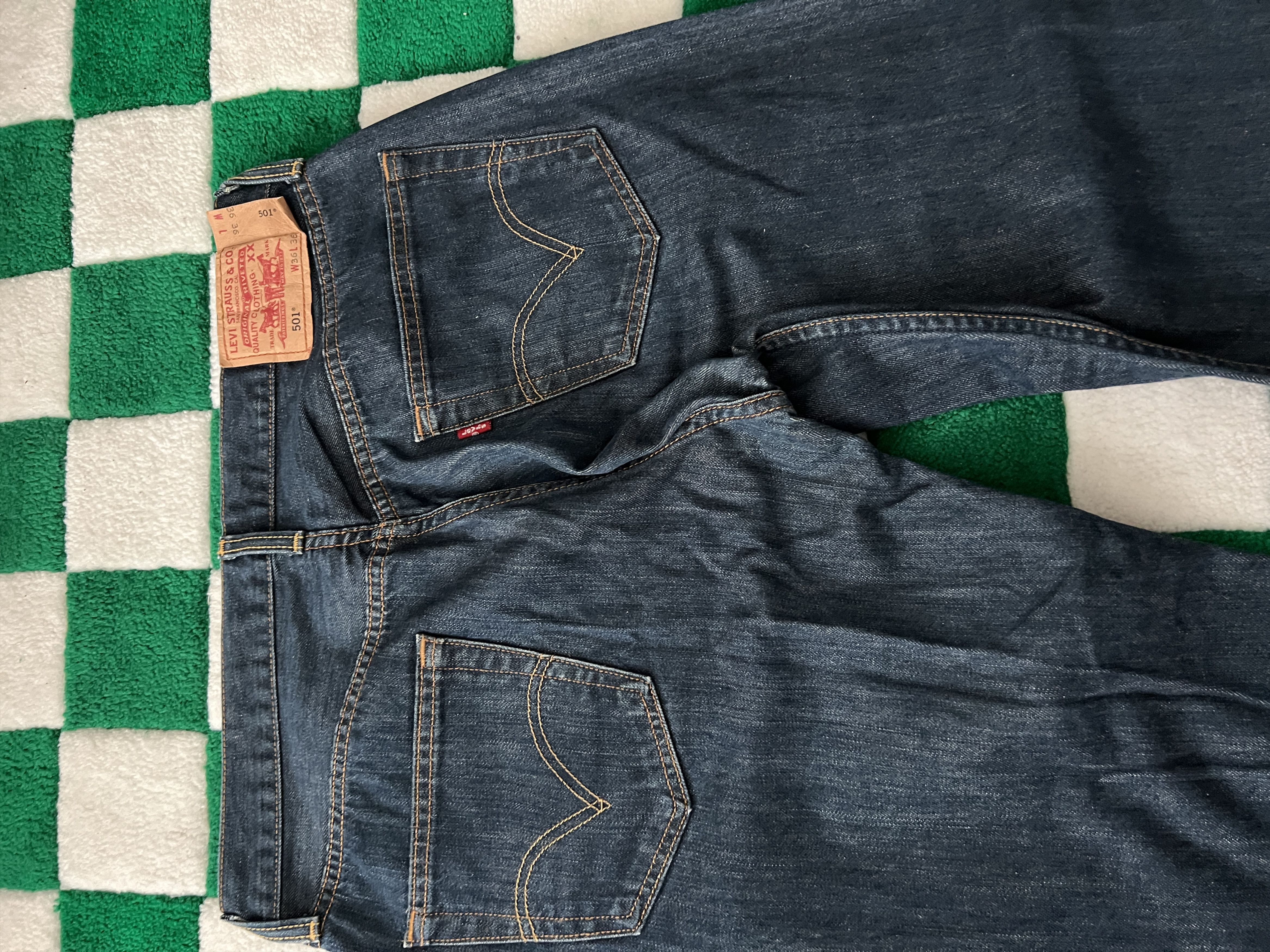 Levi's Vintage 2000s Levis 501 Denim Jeans Size US 36 / EU 52 - 5 Thumbnail