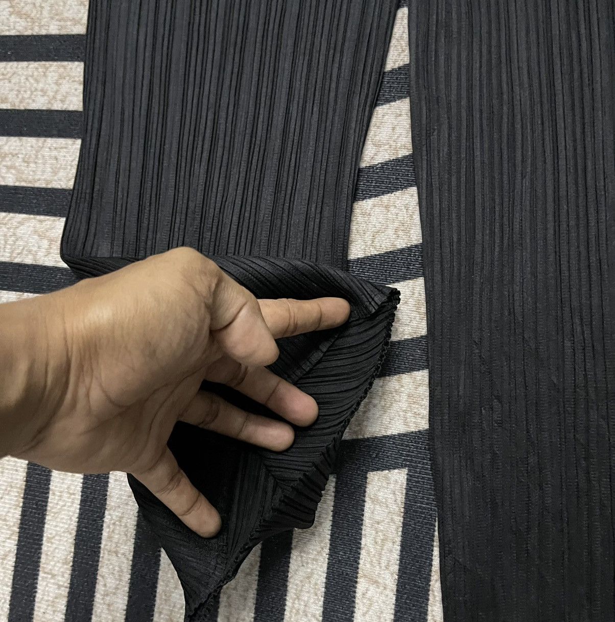 Japanese Brand × Pleats Please Issey Miyake × Vintage 90 ISSEY MIYAKE PLEATS PLEASE BLACK SIZE 1 Size US 31 - 14 Thumbnail