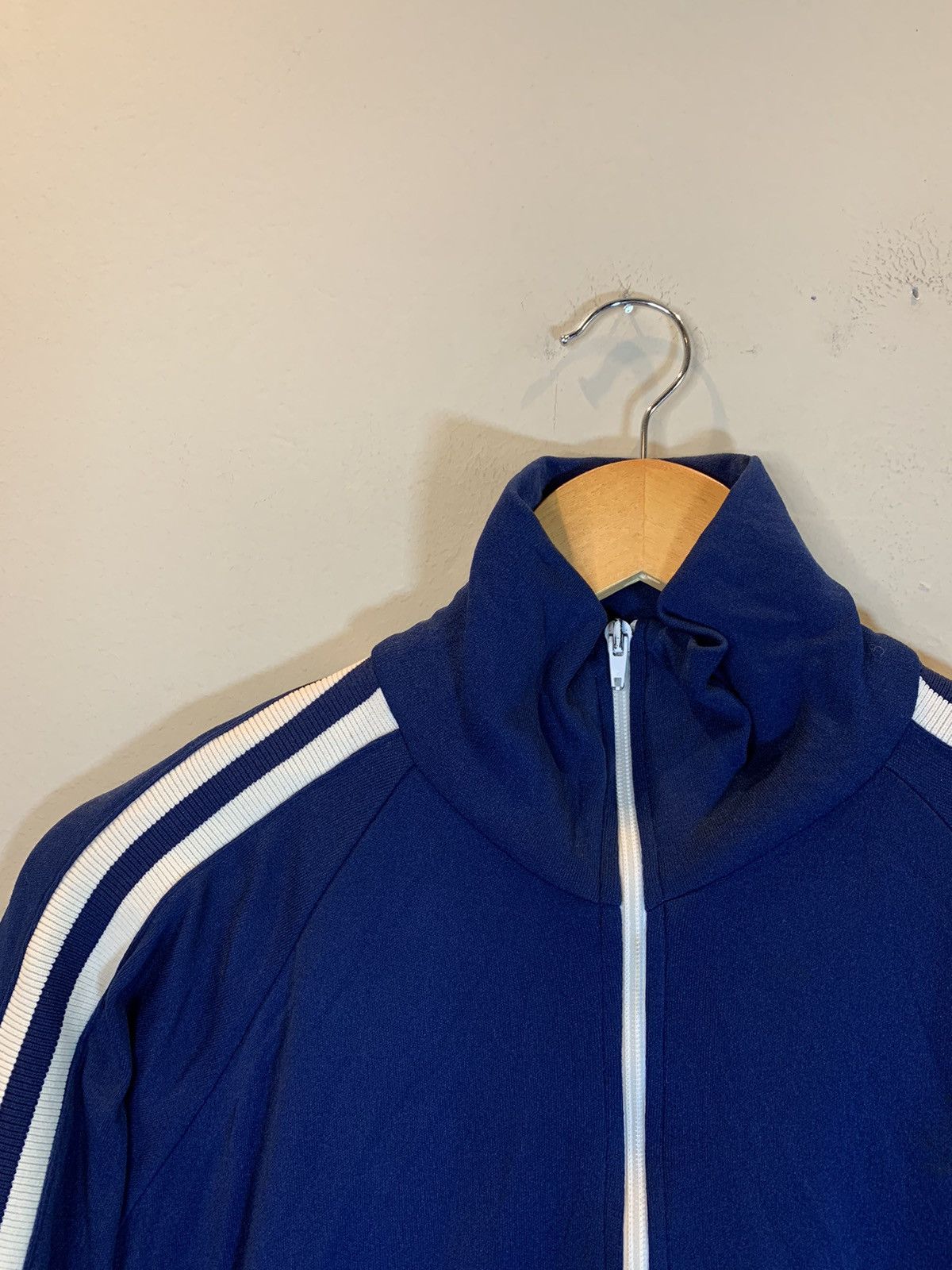 Vintage RARE Vintage 60s/70s Sportswear Striped Warm Up Track Jacket Size US M / EU 48-50 / 2 - 4 Thumbnail