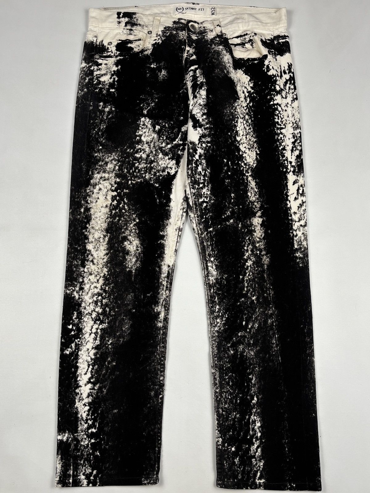 Alexander McQueen F/W 2014 Velvet AOP Skinny fit Jeans Size US 33 - 2 Thumbnail