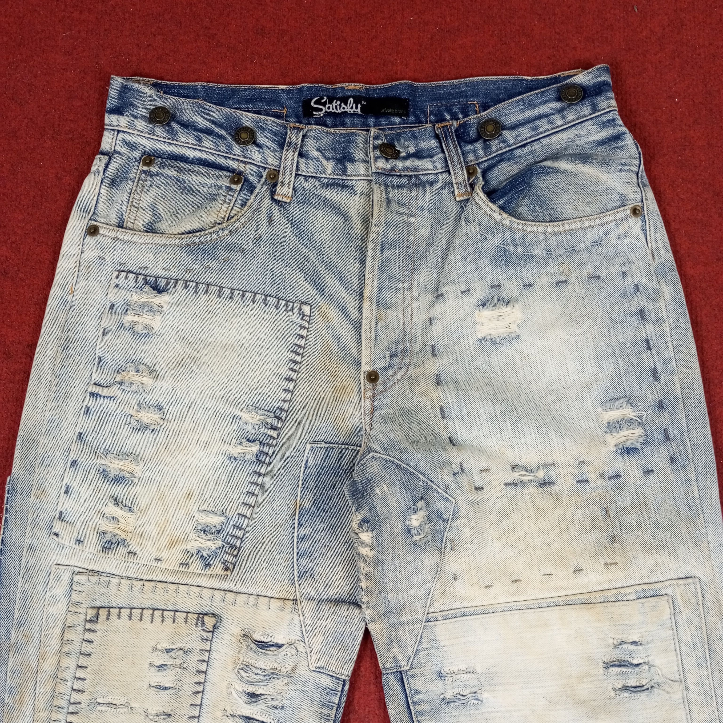 Satisfy Satisfy Rock Punk Fashion Streetwear Style Jeans Size US 30 / EU 46 - 2 Thumbnail