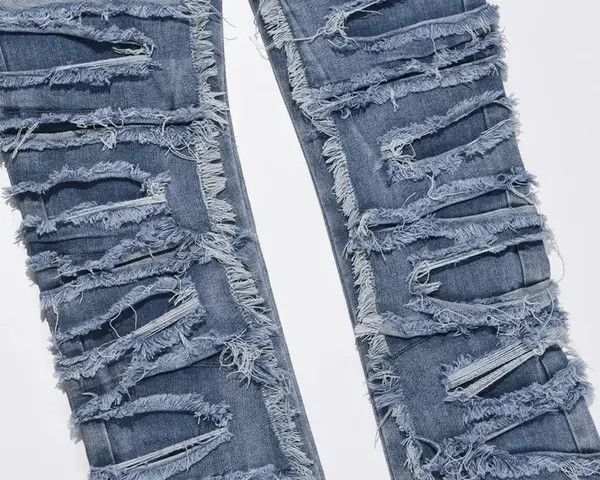 Vintage Fukuoka x Emi ripped fade flare damaged jeans Size US 32 / EU 48 - 6 Thumbnail