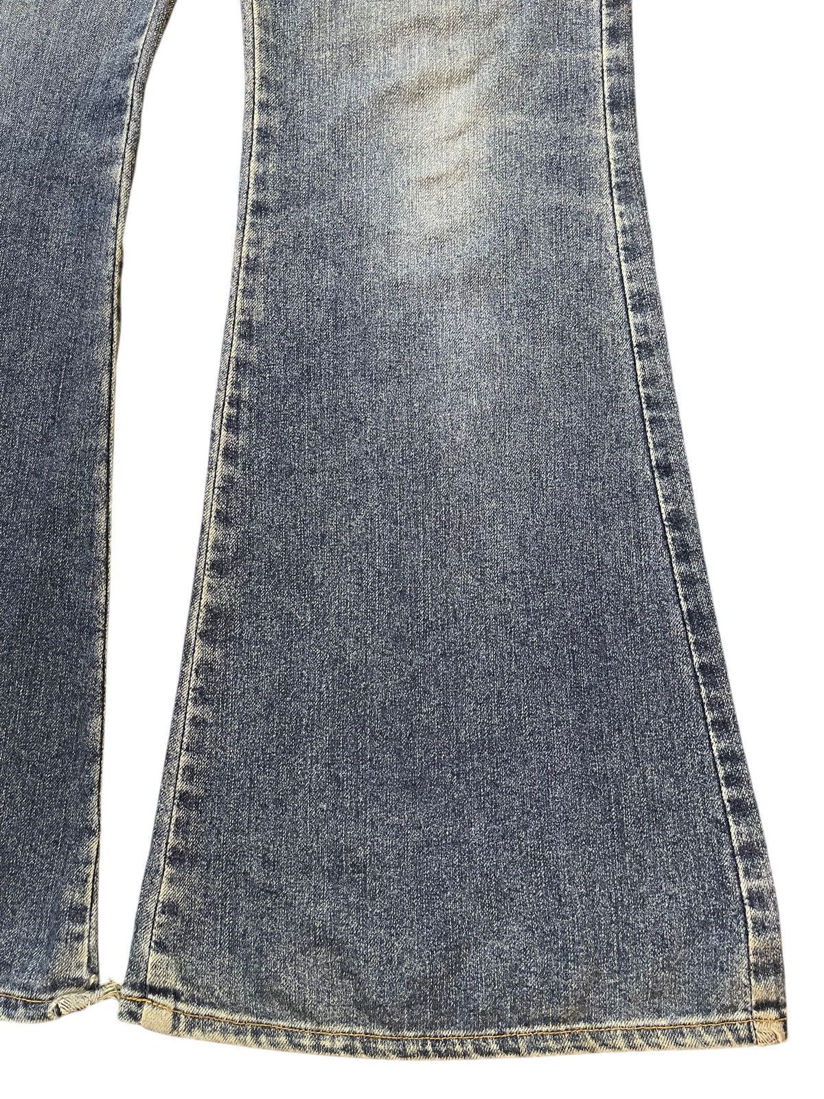 If Six Was Nine Vintage Y2K Japanese Wash Faded Wide Leg Bell Bottom Flare Size US 32 / EU 48 - 8 Thumbnail
