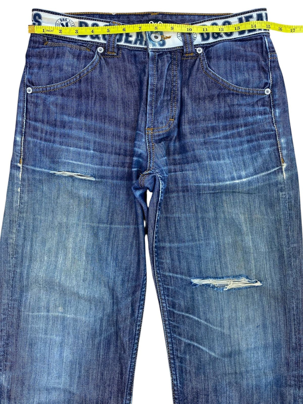 Dolce & Gabbana Vintage Dolce & Gabbana Whisker Ripped Denim Size US 30 / EU 46 - 7 Thumbnail