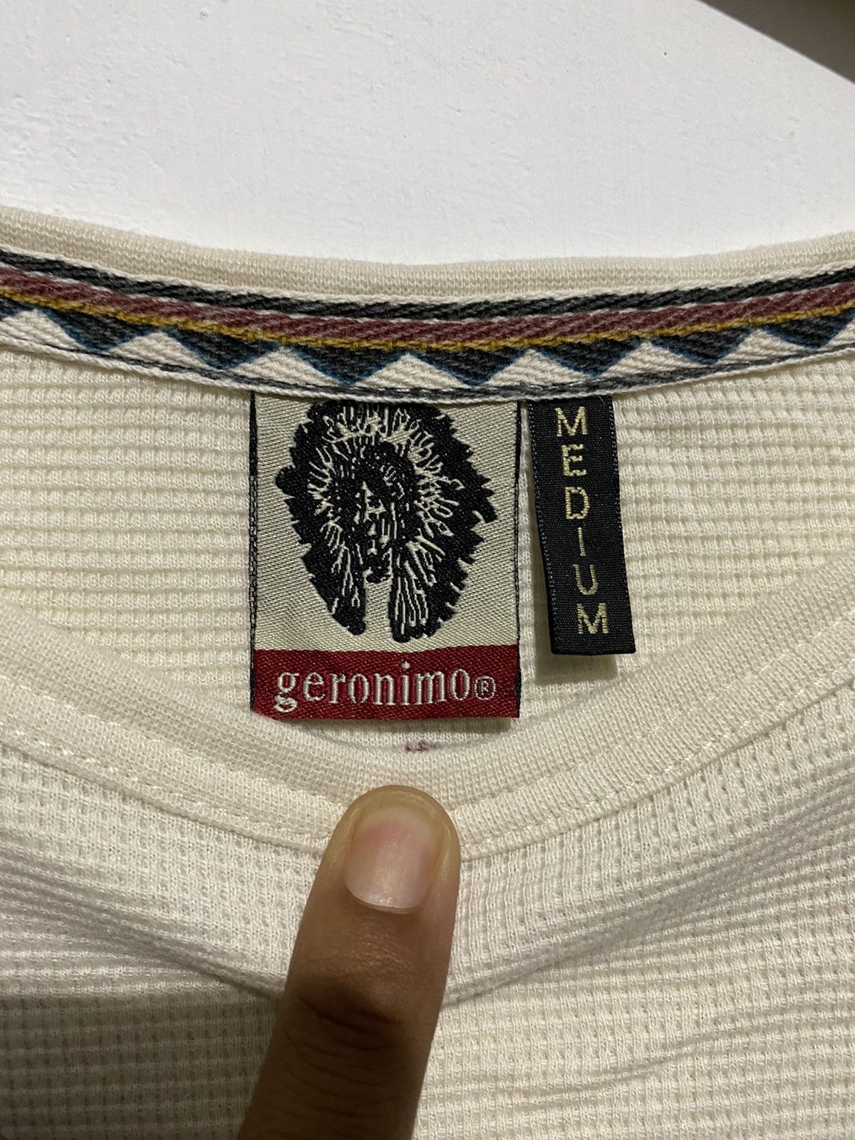 Le Grande Bleu (L.G.B.) Geronimo native american longsleeve tshirts Size US M / EU 48-50 / 2 - 11 Thumbnail