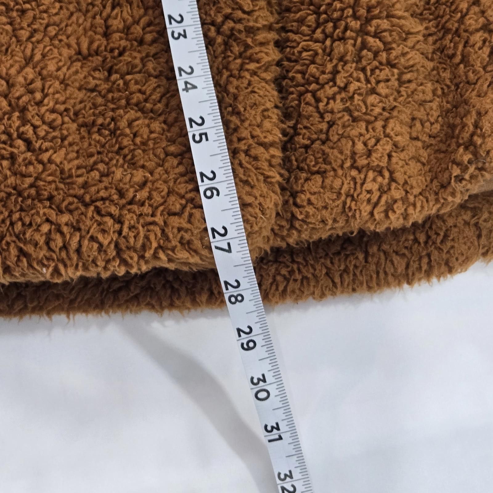 Free People Free People Brown Double-Breasted Sherpa Womens Coat Size XS Size XS / US 0-2 / IT 36-38 - 6 Thumbnail