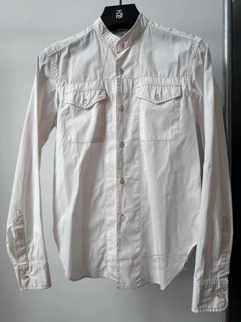 Dries Van Noten Dries Van Noten Henley Neck Long Sleeve Shirt Size US S / EU 44-46 / 1 - 1 Thumbnail