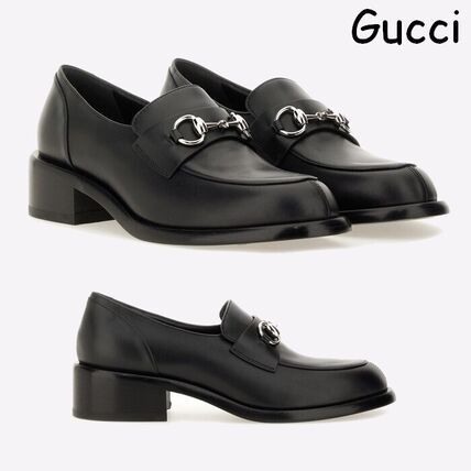 Gucci o1loc1c0326 834762 Wsavoy Mocc Leather Shoes in Black Size US 9 / IT 39 - 5 Thumbnail