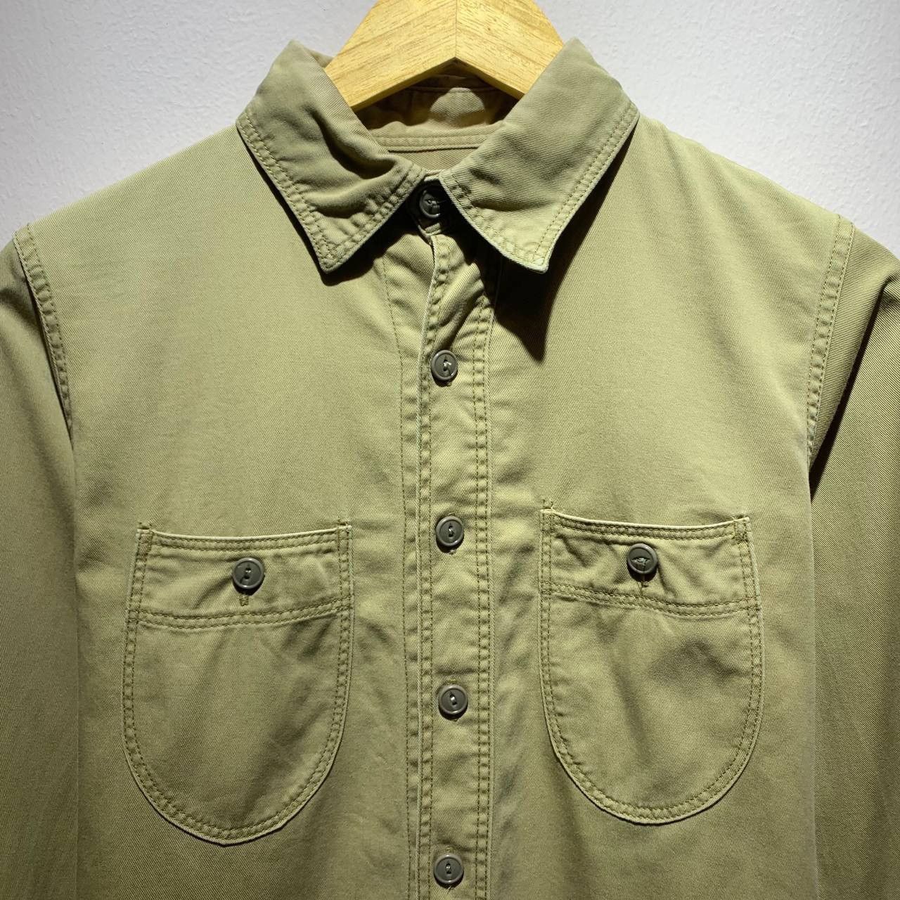 Kapital Kapital Vintage Ovul Pocket Khaki Buttons Up Shirts Size US XS / EU 42 / 0 - 3 Thumbnail