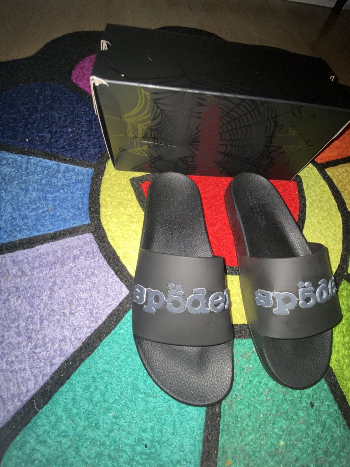 Sp5der Black phantom sp5der slides customized Size US 10 / EU 43 - 2 Thumbnail