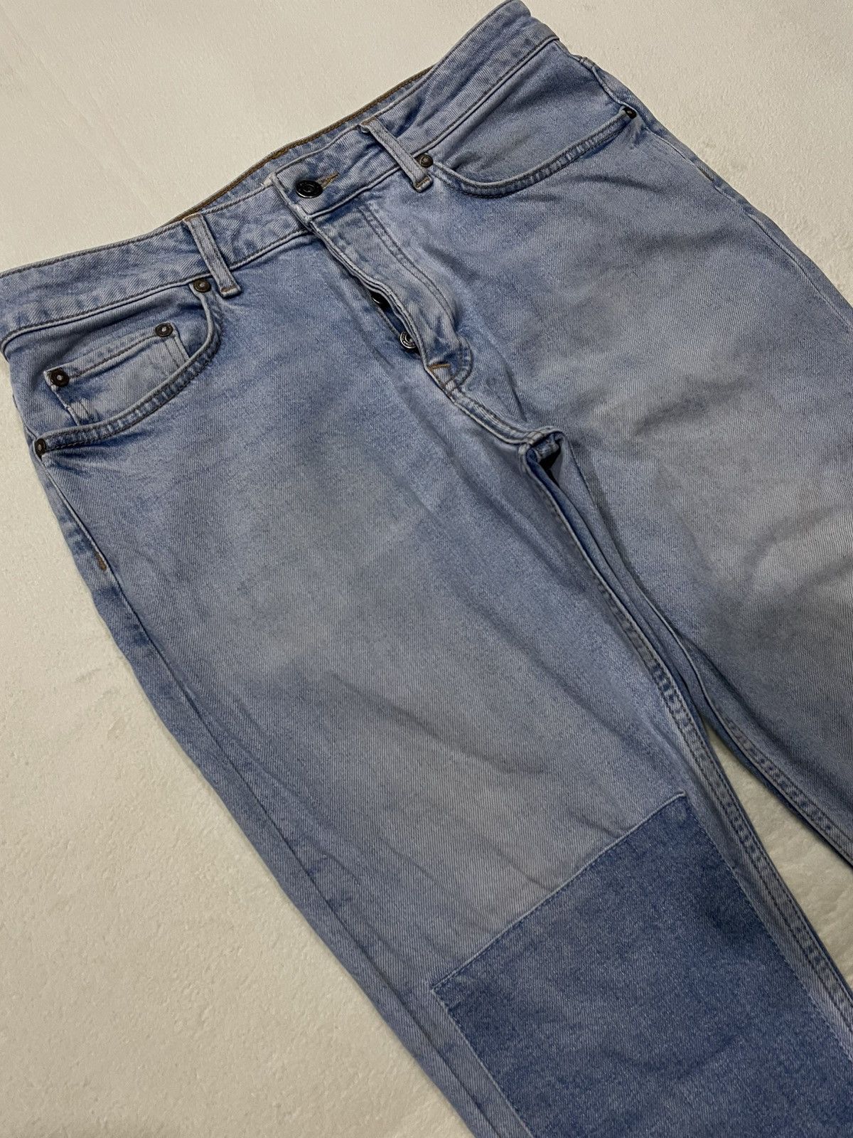 Topman Vintage Topman Skinny Mudwash Ripped Denim Jeans Size US 33 - 7 Thumbnail