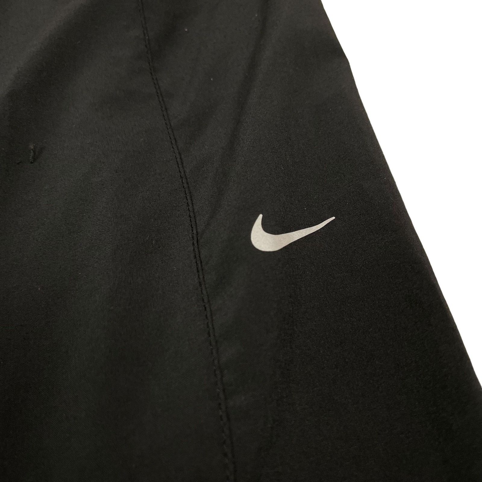 Nike × Vintage Nike Dri-Fit Womens Black Swoosh Ankle Zip Woven Pant Medium Size 30" / US 8 / IT 44 - 3 Thumbnail
