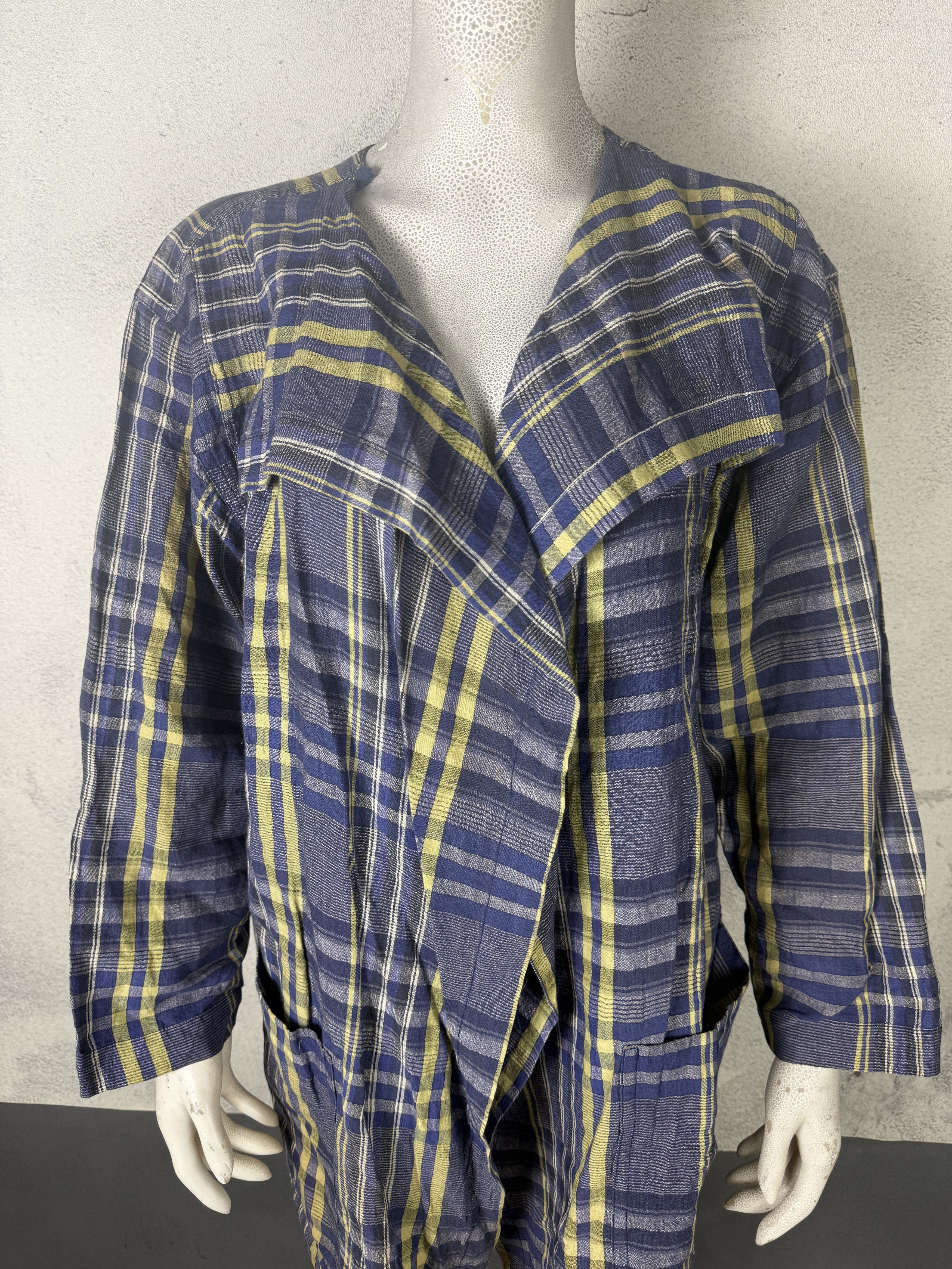 Issey Miyake Plantation Issey Miyake Plaid Outer Shirt Size M / US 6-8 / IT 42-44 - 9 Thumbnail