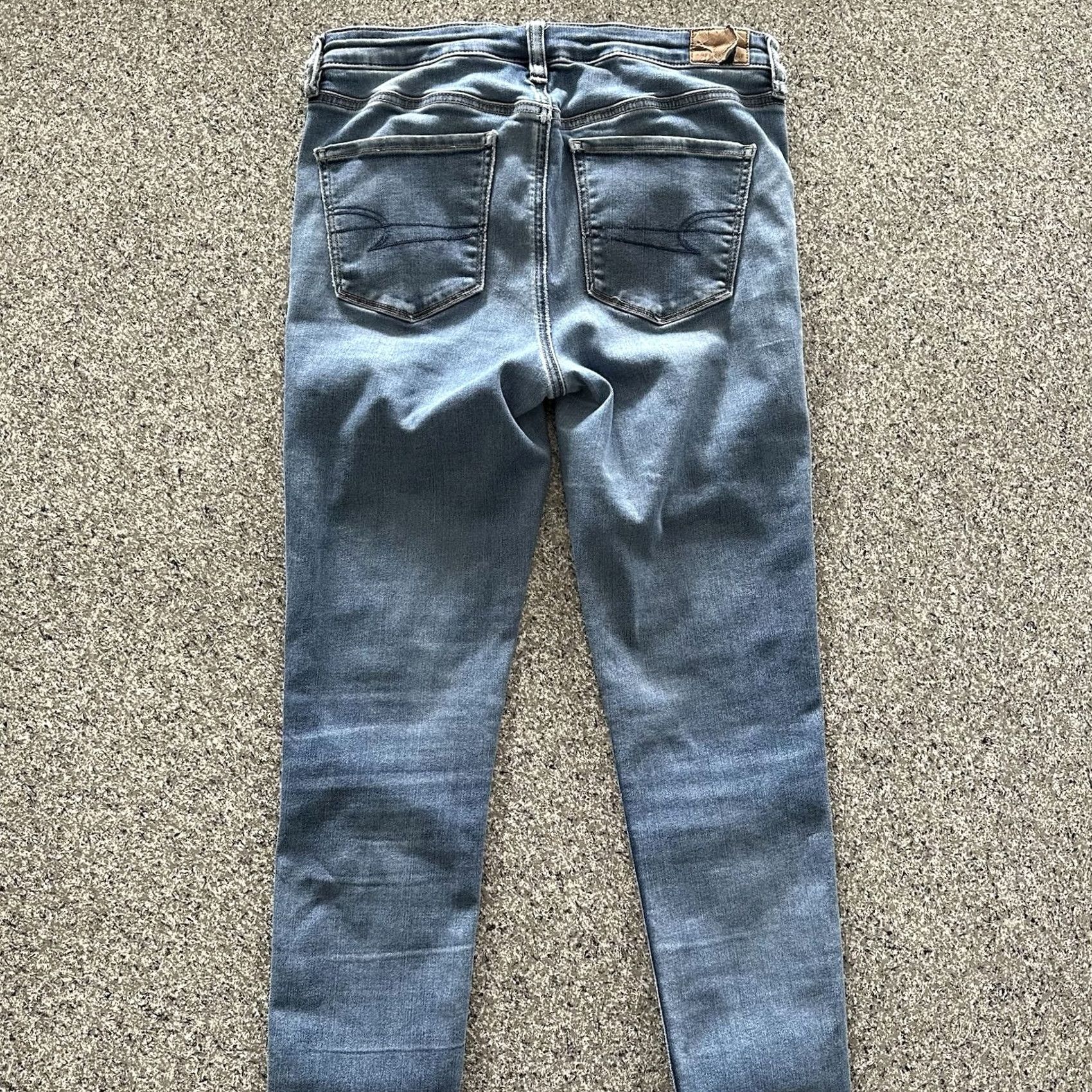 American Eagle Outfitters American Eagle Outfitters Jeans Womens 8 R 29x27 AE High Rise Jegging Stretch Slim Denim Blue 8 Womens Jeans Size 30" / US 8 / IT 44 - 4 Thumbnail