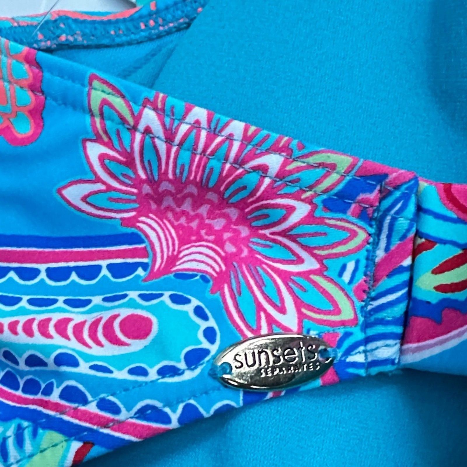 Other Sunsets Muse Halter Bikini Top In Caribbean Breeze Size ONE SIZE - 5 Thumbnail