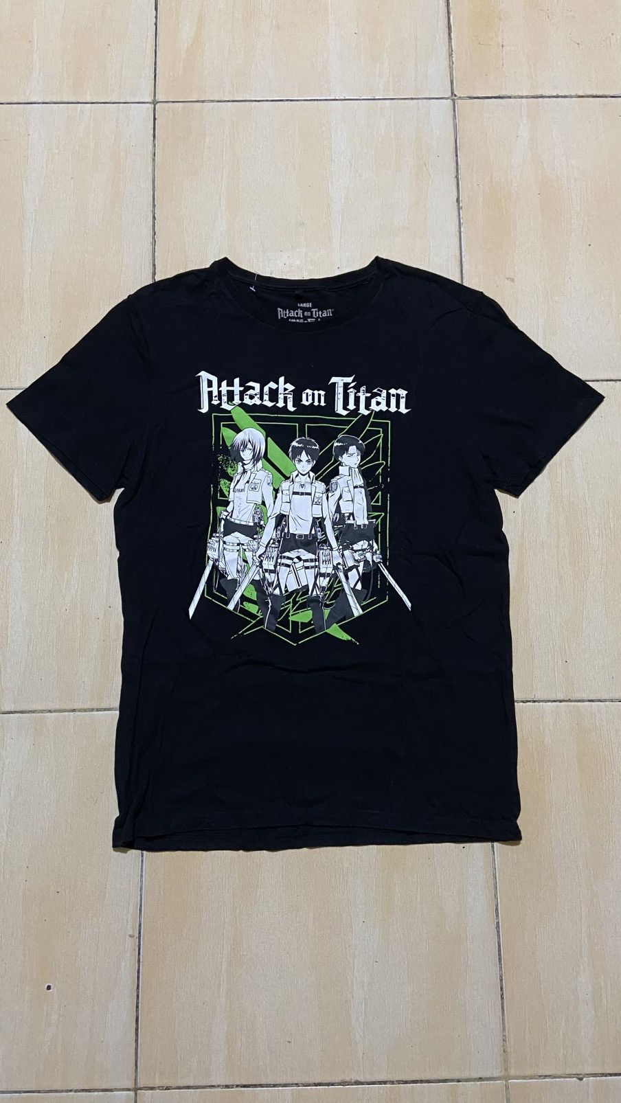 Anime × Japanese Brand ©️Hajime Isayama Attack On Titan Eren, Mikasa, Levi Tee Size US L / EU 52-54 / 3 - 2 Thumbnail