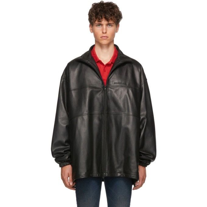 Balenciaga Balenciaga Lamb Leather Track Top Jacket Size US S / EU 44-46 / 1 - 8 Thumbnail