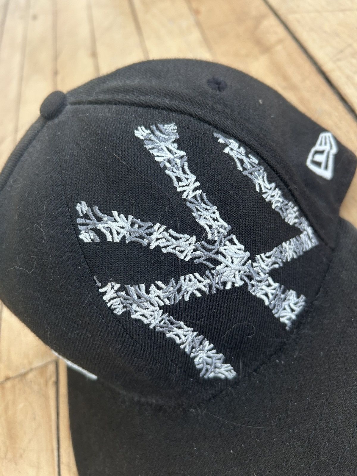 New Era Vintage New Era Yankees Stitched Logo Fitted Cap Size ONE SIZE - 2 Thumbnail