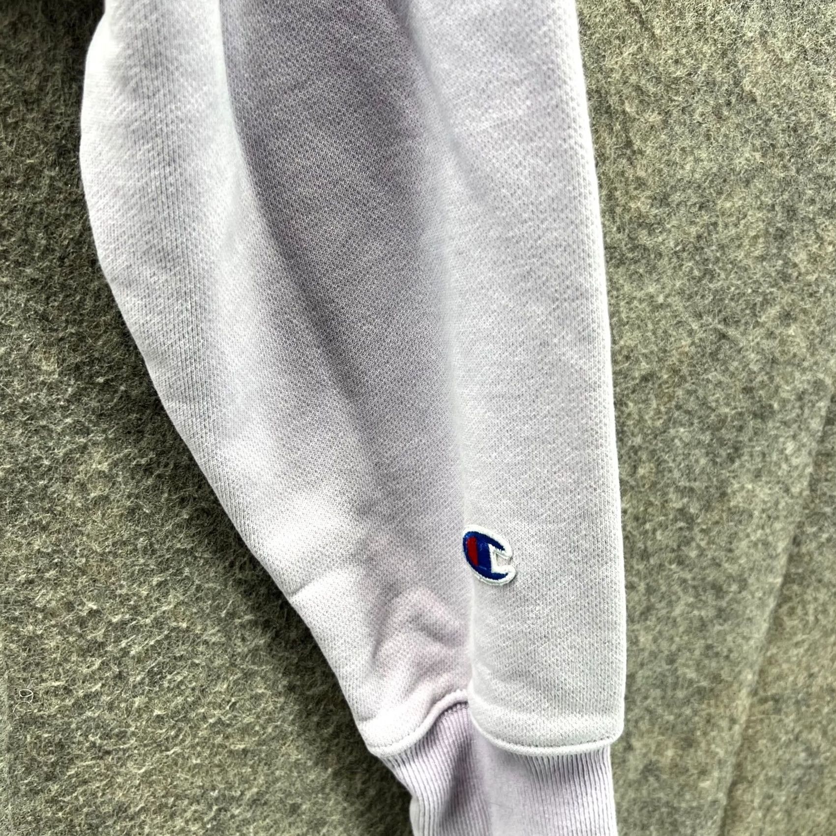 Champion VTG Champion Hoodie Womens XS Purple Reversible Weave Pullover Cropped Sweatshirt Size XS / US 0-2 / IT 36-38 - 7 Thumbnail