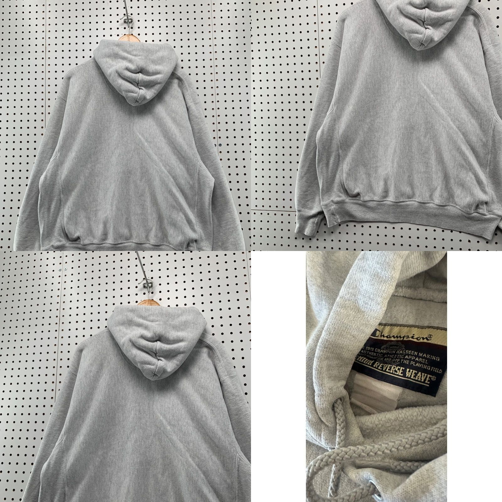 Champion VINTAGE Charleston Police Hoodie Sweatshirt Men Large Gray Heavyweight 24x25.5 Size US L / EU 52-54 / 3 - 9 Thumbnail
