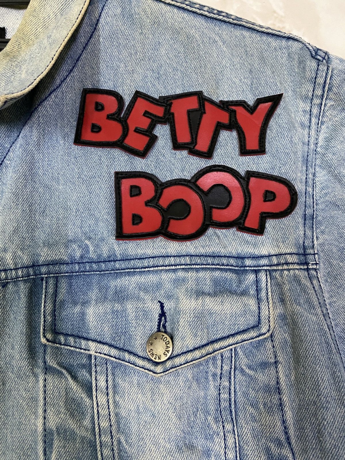Vintage Betty Boop Denim Jacket Vintage Emberode Size US XL / EU 56 / 4 - 9 Thumbnail